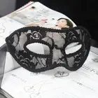 Для женщин Сексуальная Черная кружевная маска на глаза Вечерние Маски для венецианские костюмы для маскарада и Хэллоуина блесток маски дизайнерские маска с шипами маска