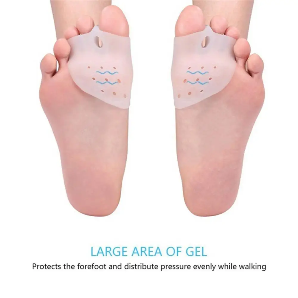 2Pcs Bunion Corrector Pain Relief Hammer Toe Separator with Forefoot Care Pads Orthopedic Mat For Feet Pedicure Tools - купить по