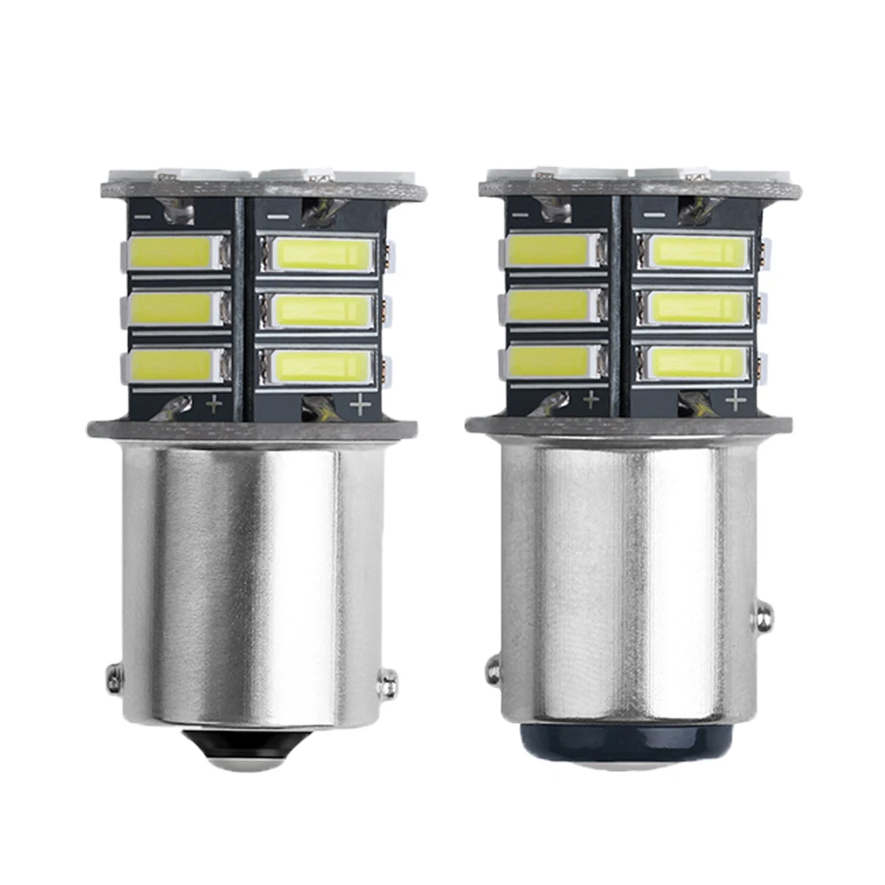 2 шт. 1156 BA15S P21W 1157 BAY15D P215W светодиодный ные лампы Автомобильные противотуманные фары DRL указатель поворота Стоп-сигнал 12 В белый 6000K 7020 21 SMD диод 2 шт. 1156 BA15S P21W 1157 BAY15D P215W светодиодный ные лампы Автомобильные противотуманные фары DRL указатель поворота Стоп-сигнал 12 В белый 6000K 7020 21 SMD диод
