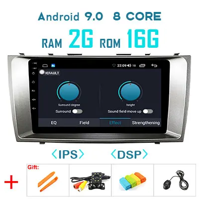 9.0 2G 16G DSP 4G 64G 1280*720P Android 9,0 Carplay gps для Toyota Camry 7 XV 40 50 радио 2007-2011 навигационный экран рекордер без DVD плеера - Цвет: 9.0 2G 16G DSP