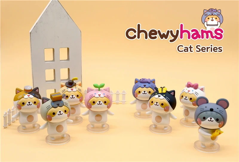 Подлинные LAMTOYS ChewyHams глухая коробка Ганс круглый прокатный Кот глухая коробка Кукла ручной автомобиль украшение игрушки