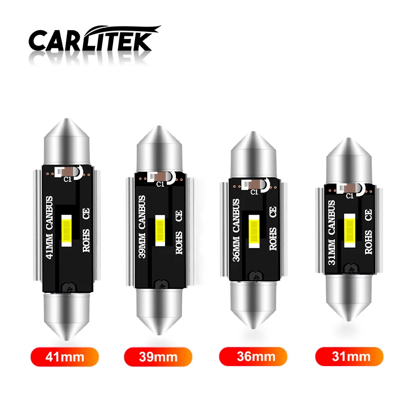 Carlitek 1 шт. 1CSP 1860 31 мм 36 39 41 211 211-2 DE3021 DE3425 DE3423 DE3175 DE3022 3022 Festoon автомобильный светильник