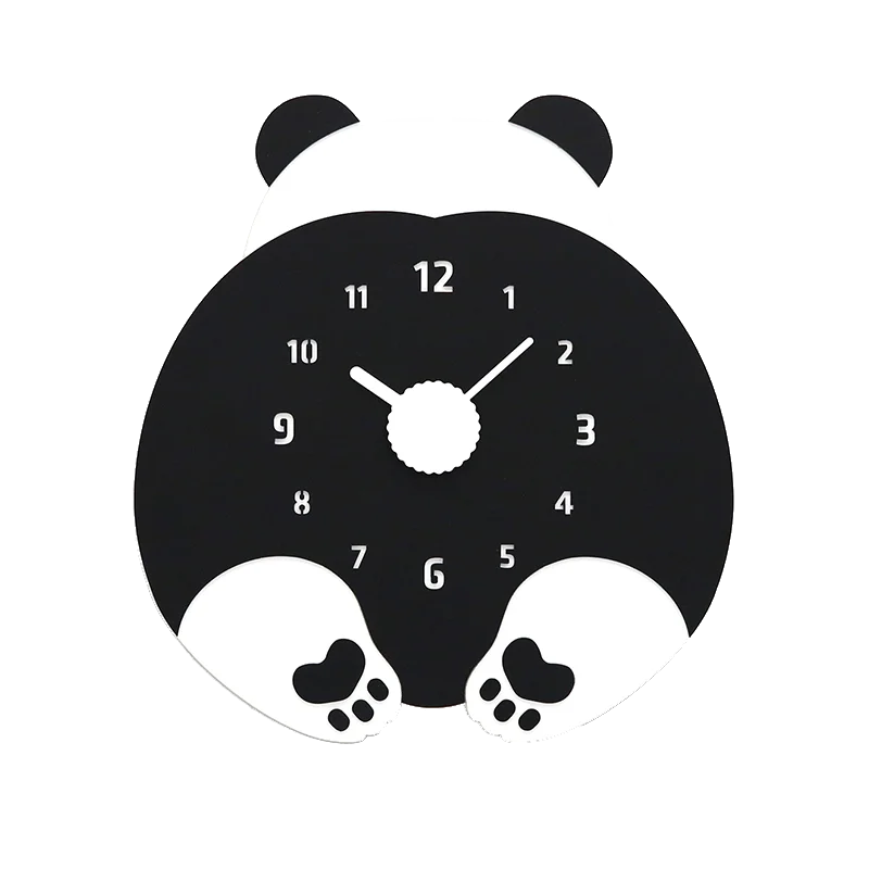 Бесшумные китайские настенные часы Мультяшные креативные простые детские