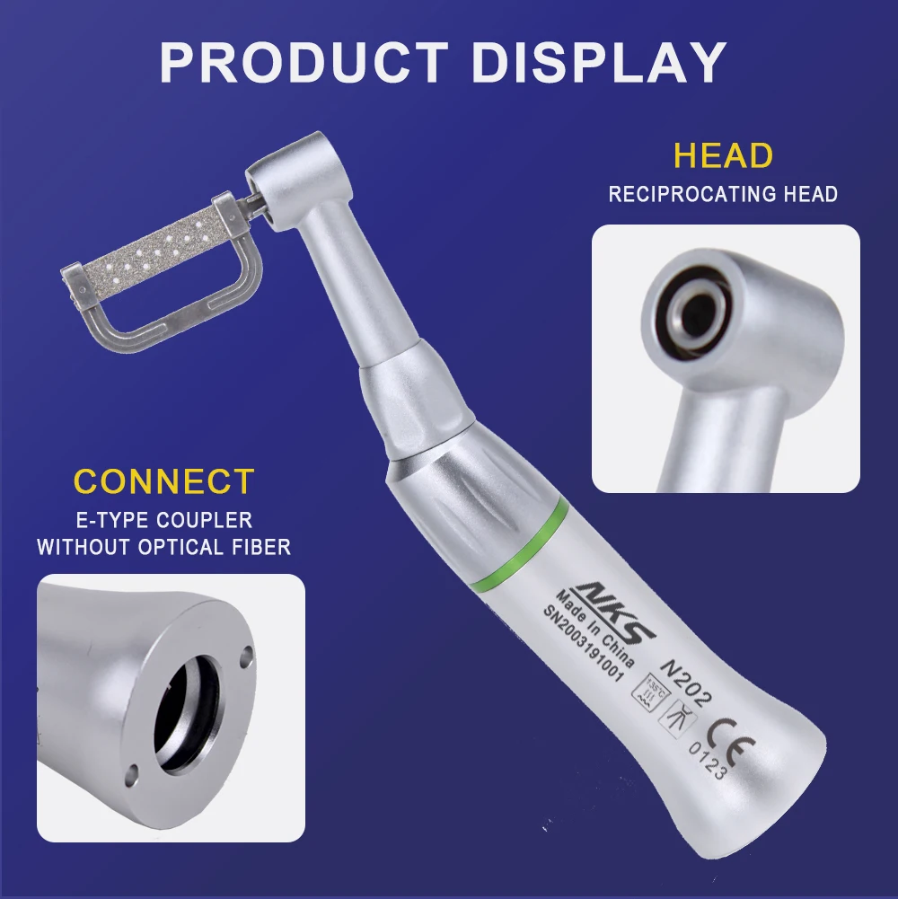 Orthodontic Tools 4:1 Dental Low Speed Handpiece Interproximal Strips Reciprocating Contra Angle Handpiece With IPR System