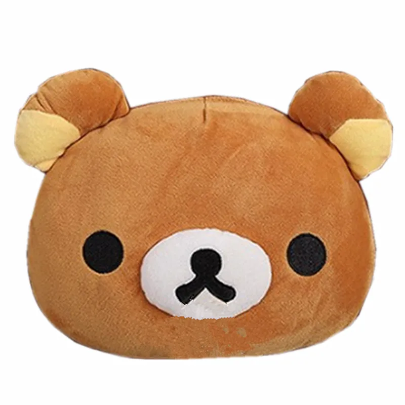 

New Cartoon Rilakkuma Plush Face Pillow Cushion Kids Girls Boys Stuffed Toys For Children Christmas Gifts