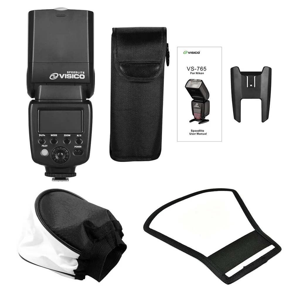 Вспышка для камеры VISICO Speedlite вспышка с режимом TTL 2 4G беспроводным триггером