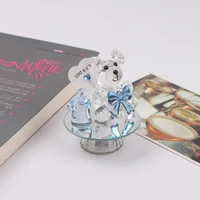 100pcs k5 crystal bear baby bottle baptism baby shower souvenirs party christening giveaway gift for guest wholesale