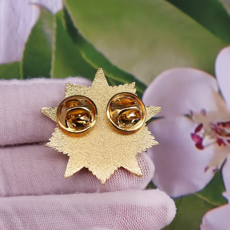 Значок советского коммунизма с красной звездой СССР в стиле ретро-Патриот |