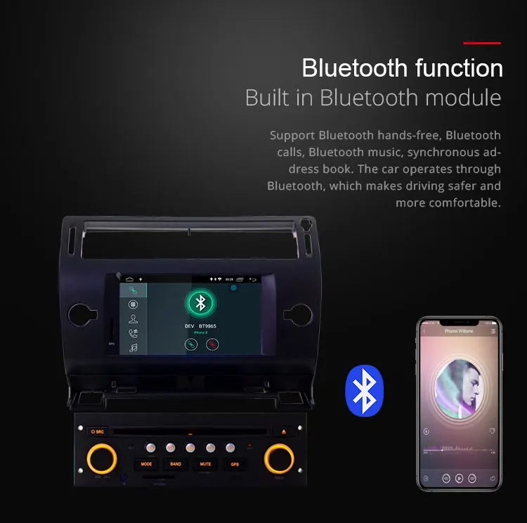 Topsna Android 10 автомобильный dvd-плеер для Citroen C4 Quatre Triumph 2004-2012 gps навигация авто мультимедийная лента рекордер Авто wifi