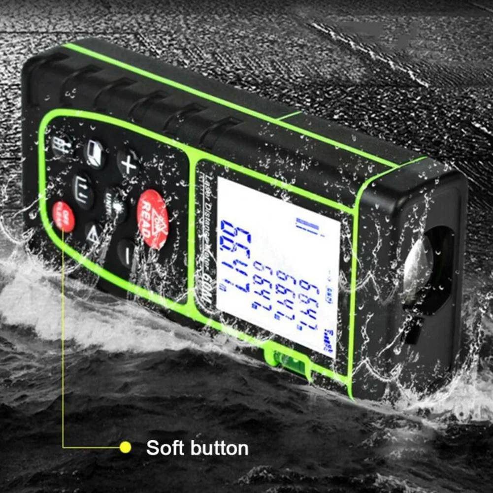 IP54 197FT цифровой лазерный дальномер рулетка дальность лазерного измерения