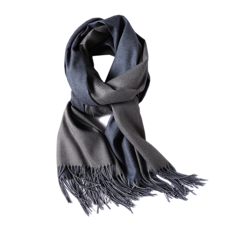 Women Solid Color Cashmere Scarf Tassel Autumn Winter Scarves Wraps Female Shawls Double Sided Long Foulard Femme | Аксессуары для