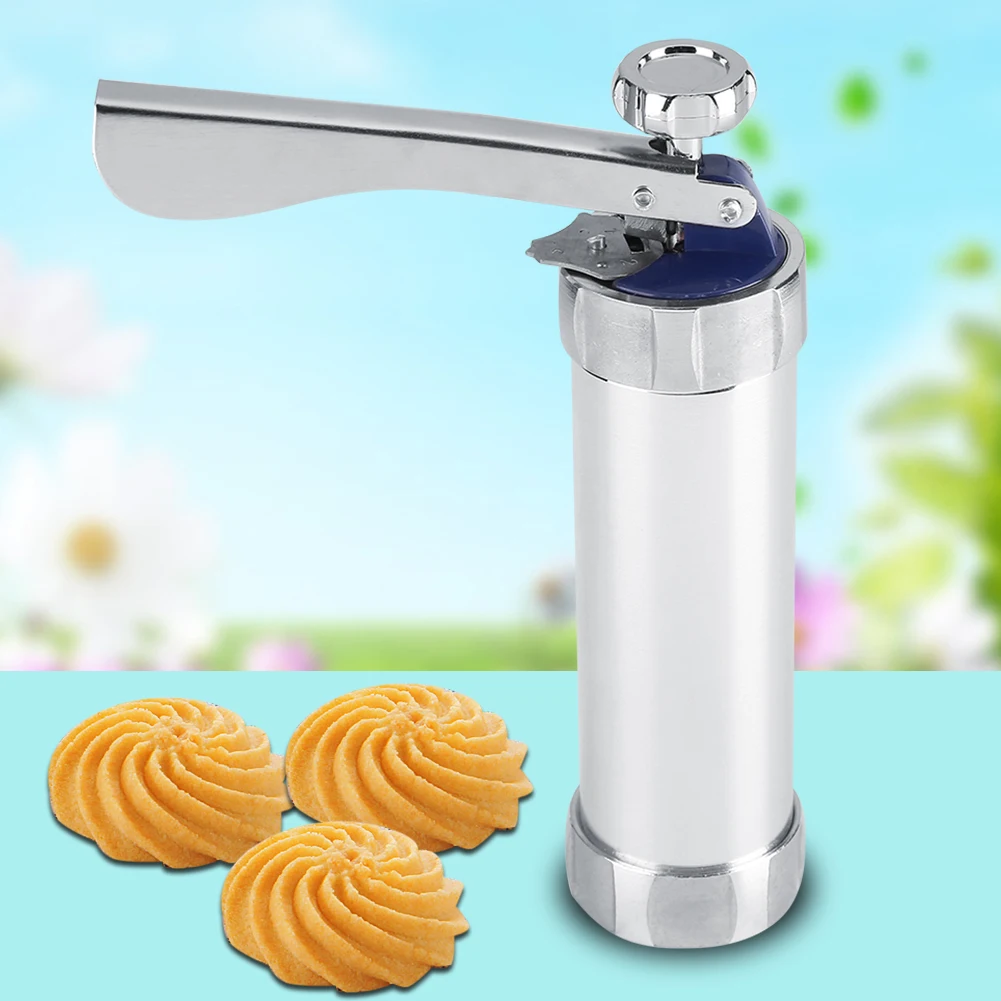 

Cookie Press Kit Cookie Sliver Biscuit Machine Making Cake Decorating Tools Kitchen can homemade cookies taste of your craft