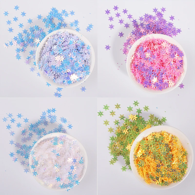 Блестящие пайетки в виде снежинок 500 шт. набор для шитья сделай сам декоративные