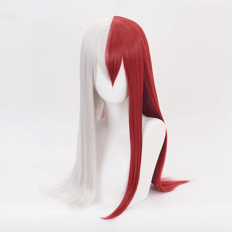 Парик для косплея Моя геройская Академия боку но Хиро шото Тодороки плейто белый