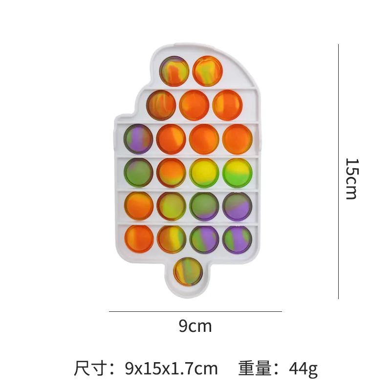 Игрушка-Непоседа с пластиковым чехлом Радужный простой нажимной Поппер