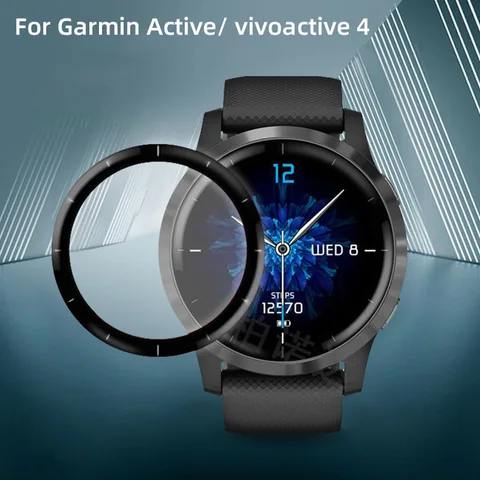 Защитная пленка из мягкого стекловолокна для Garmin Active/ vivoactive 4, защитный чехол на весь экран для смарт-часов Garmin