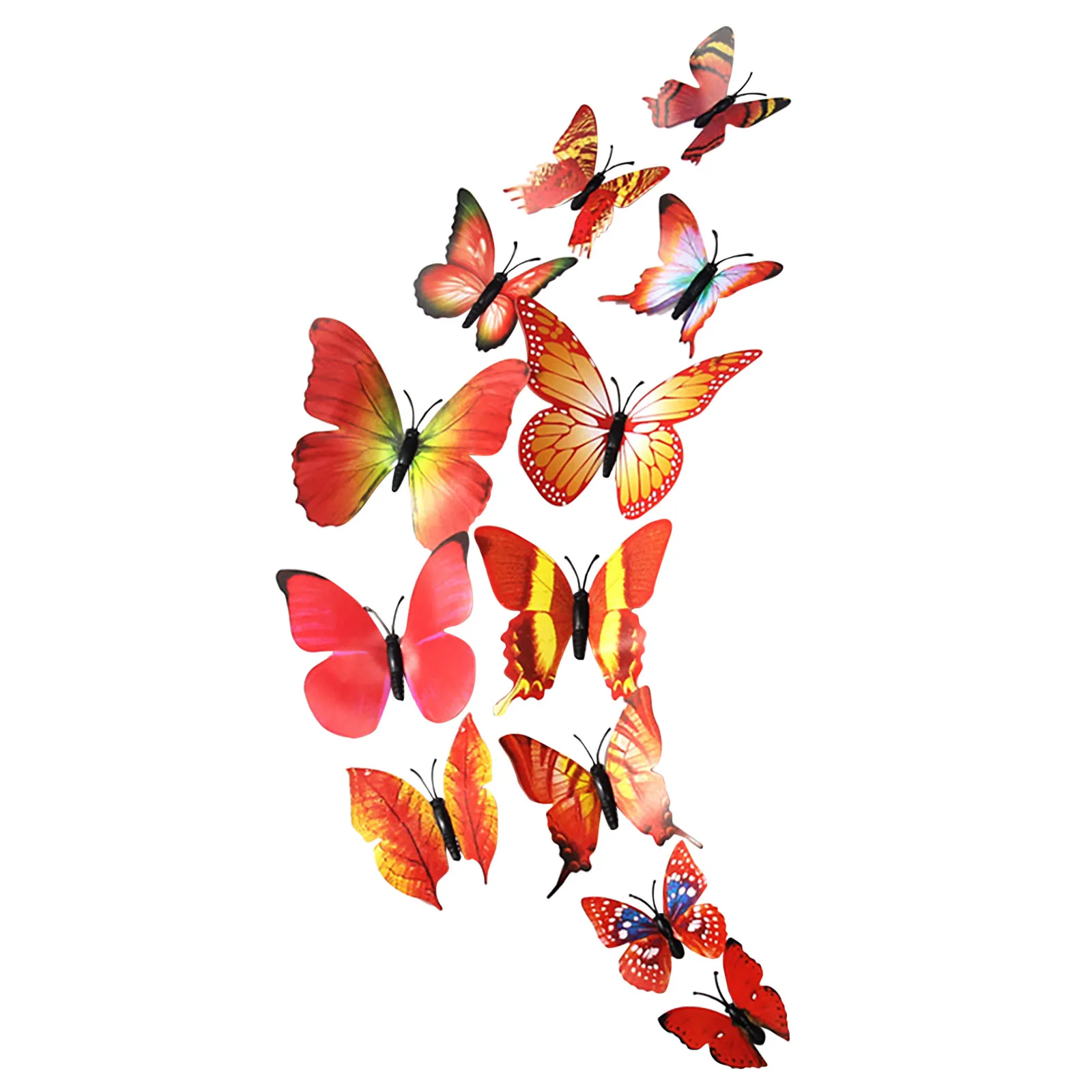

Simulation Butterfly Wall Sticker Wall Decoration Creative Colorful Led Butterfly Night Light Led Night Light Lamp Bedroom Decor