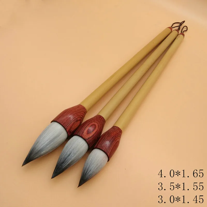 3pcs/set Chinese Calligraphy Woolen Purple Rabbit Writing Brushes Brush Pen For Drawing Freehand Painting | Канцтовары для офиса и