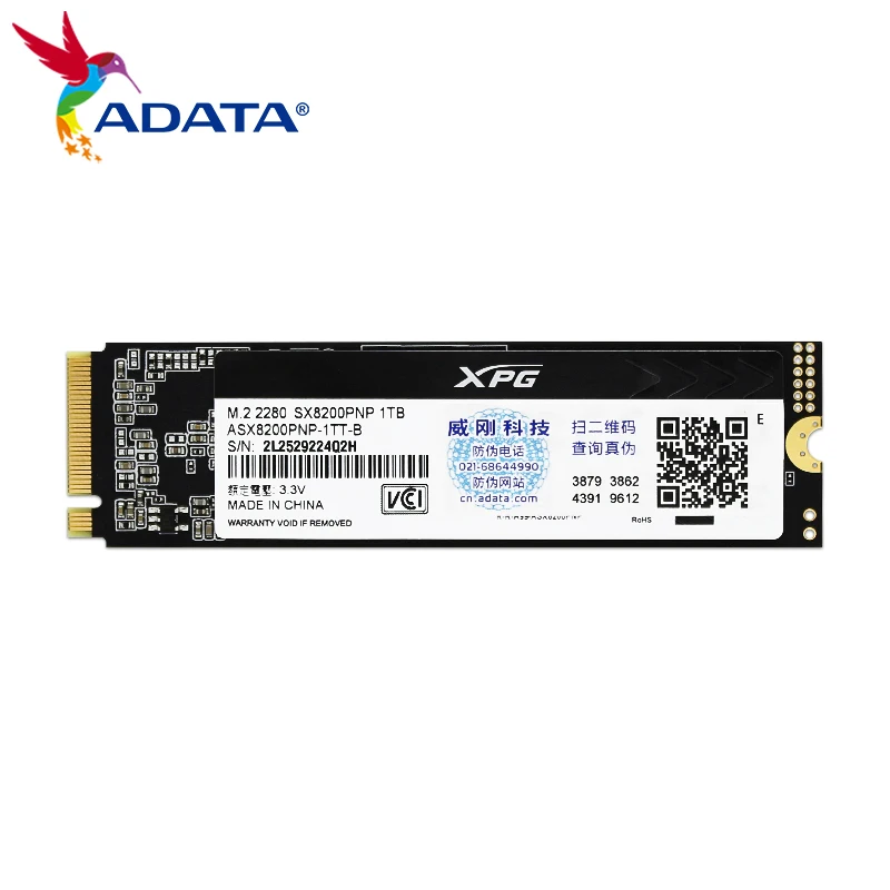 

Original ADATA XPG SX8200 PNP PCIe Gen3x4 M.2 2280 SSD 1TB 2TB Internal Solid State Drive Hard Disk For Desktop Laptop SSD