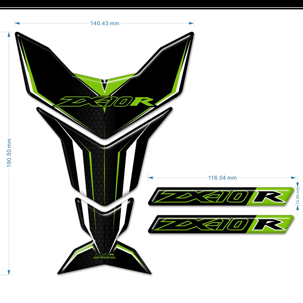 

Эмблема значок Логотип наклейки для Kawasaki Ninja ZX-10R ZX10R ZX 10R бак колодки Tankpads газ наколенник Набор наклеек аксессуары 2019 2020
