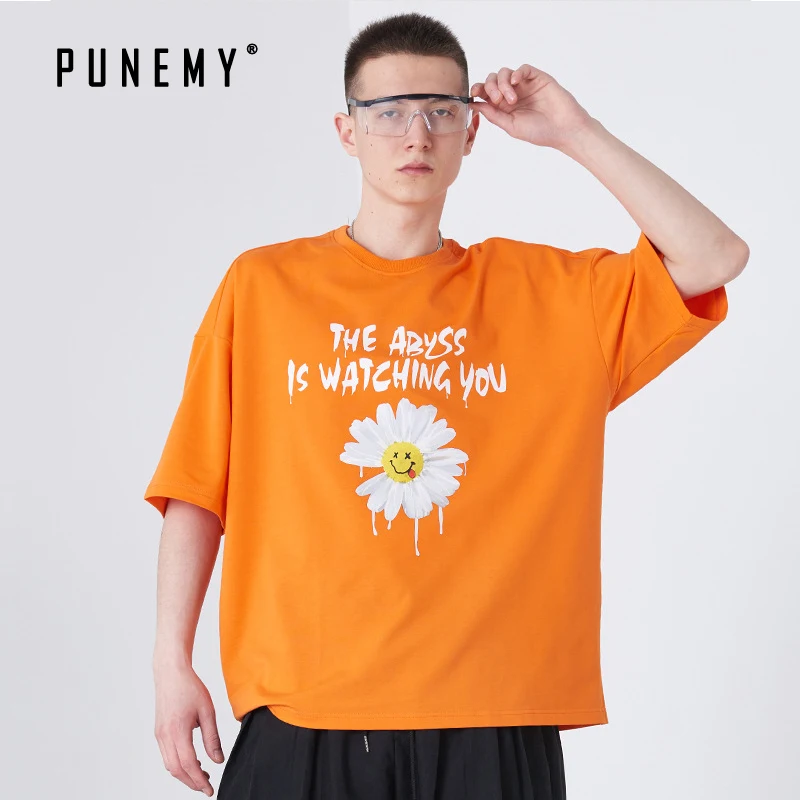 Футболка Мужская/женская с цветочным принтом топ в стиле хип хоп забавная