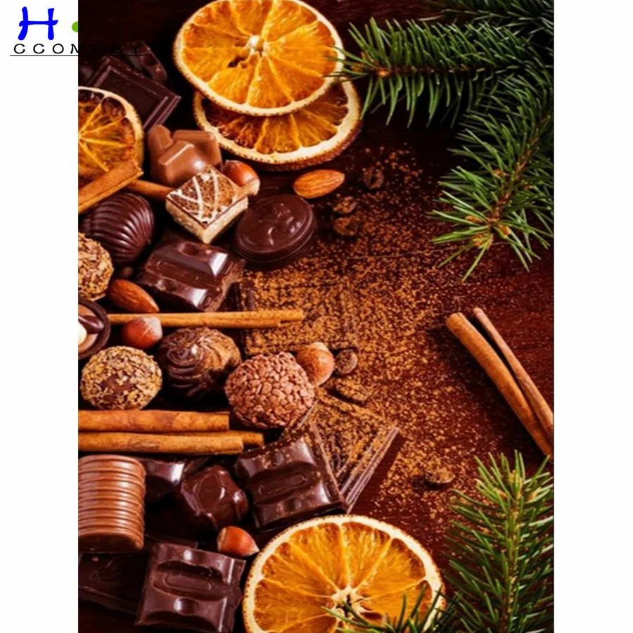 

Delicious Spice Picture 5D DIY Round Diamond Embroidery Art Diamond Painting Cross Stitch Mosaic Decoration Home Christmas Gift