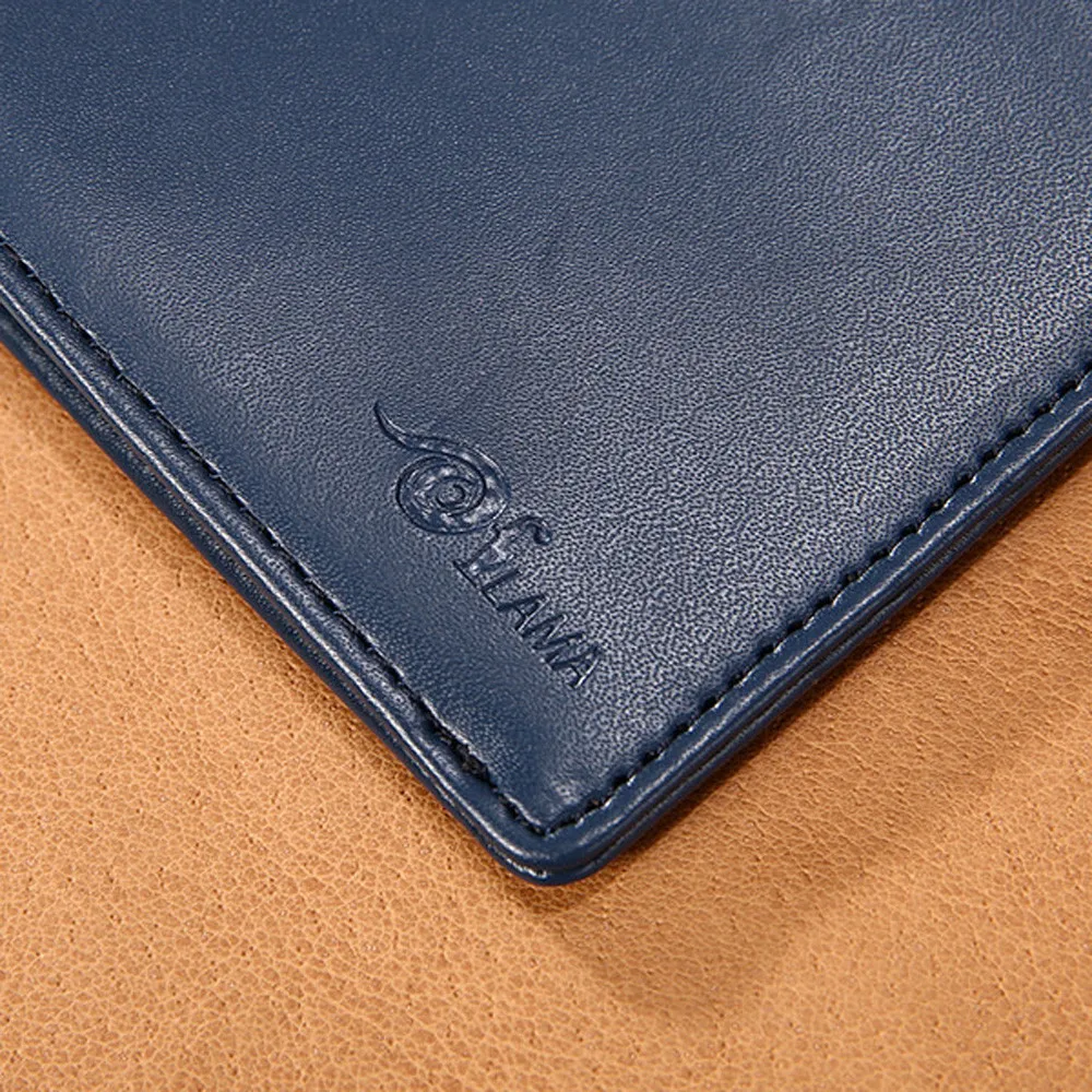 Тонкий мини кошелек из коровьей кожи чехол для кредитных карт мужской держатель