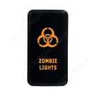 Оранжевый Светодиодный светильник типа зомби 12 В для Toyota Landcruiser Hilux FJ Cruiser Tacoma Fortuner 4runner Highlander, замена нажимного переключателя