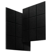 12 sound absorbing panels sound insulation padsfor echo and bass isolation for wall decoration and acoustic treatment