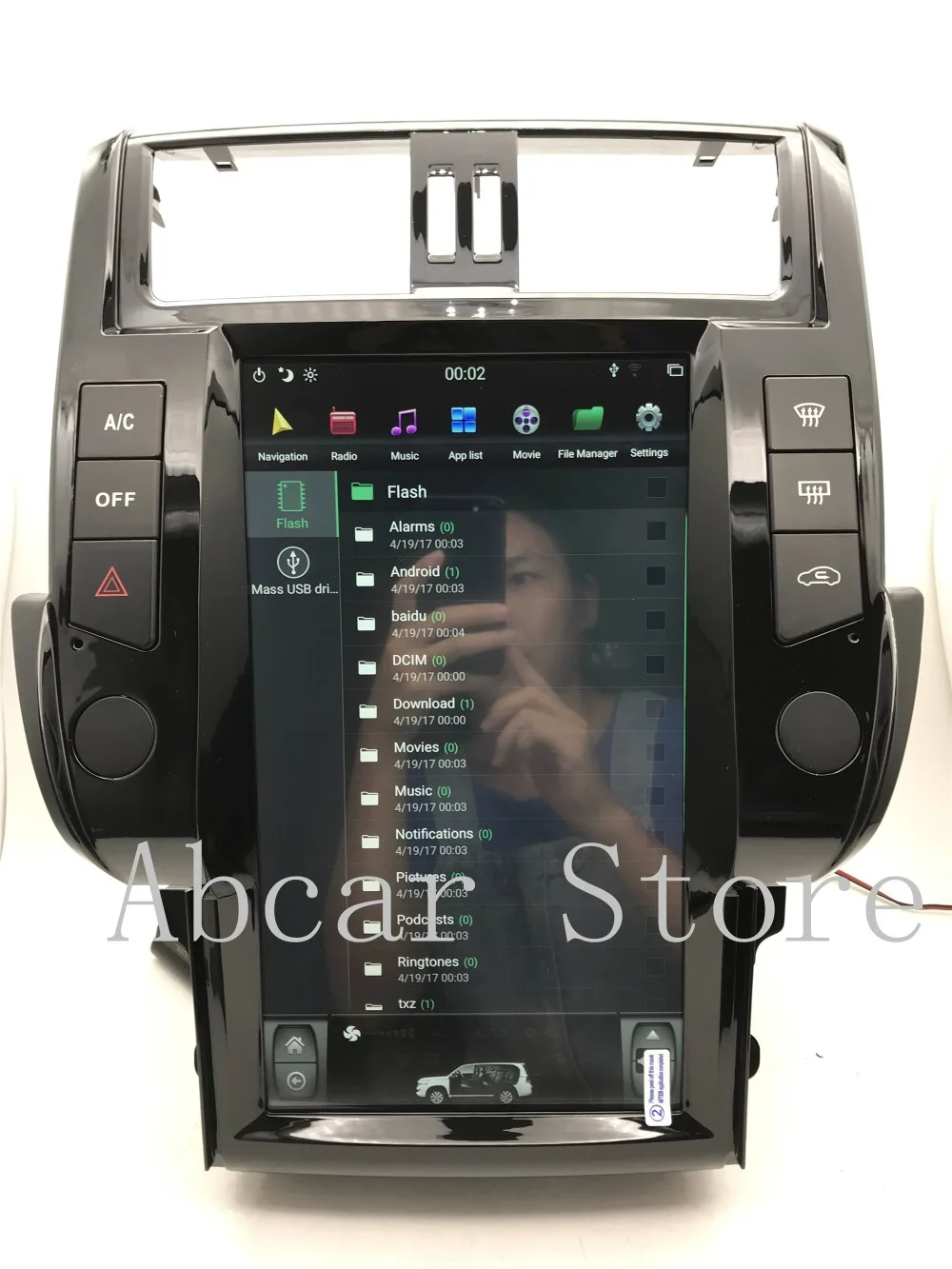13,6 ''Tesla стиль Android 8,1 ips автомобильный dvd-плеер gps навигация для Toyota Land Cruiser Prado 150 радио