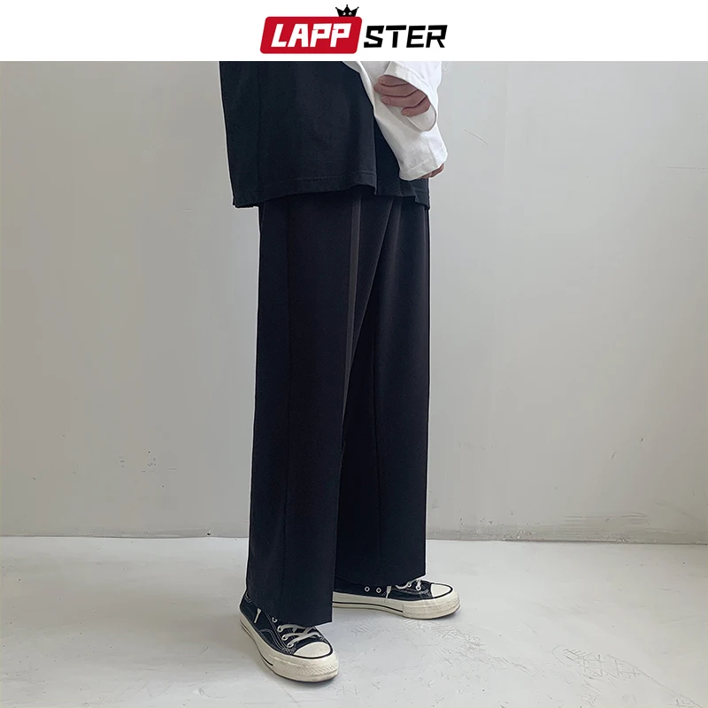 LAPPSTER Мужские Streetwear бегуны Брюки 2019 Mens Hip Hop Black Тренировочные штаны мужчины