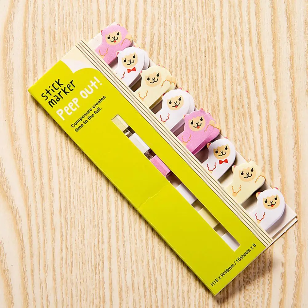Kawaii наклейки мультфильм Животные кошка панда блокнот Липкие заметки