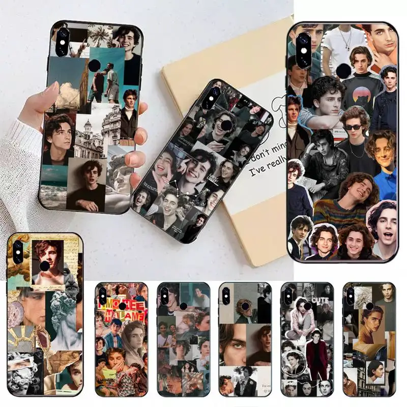 

Timothee Chalamet actors Phone Case For Xiaomi Redmi note 7 8 9 t max3 s 10 pro lite Luxury brand shell funda coque