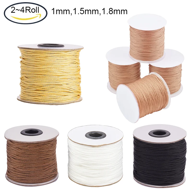 

About 100 Yards Braided Nylon Lift Shade Cord 1.5mm Blind Cord Replacement String Chinese Knotting Beading Thread Cord