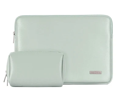 Style 2 green sets PU Кожаный противоударный чехол для ноутбука 14 14,1 для Macbook Air 13 Pro 15 Touch Bar чехол для Xiaomi Asus lenovo hp сумки для ноутбука - Цвет: Style 2 green sets