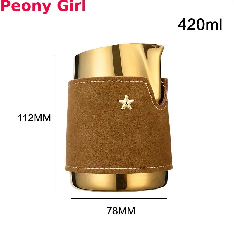 

Stainless Steel Milk Frothing Jug 420ml Espresso Coffee Pitcher Barista Craft Coffee Latte Milk Frothing Jug Pitcher