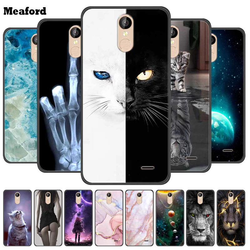 Чехол для Leagoo M5 Plus мультяшный мягкий черный силиконовый чехол телефона 5 дюймов