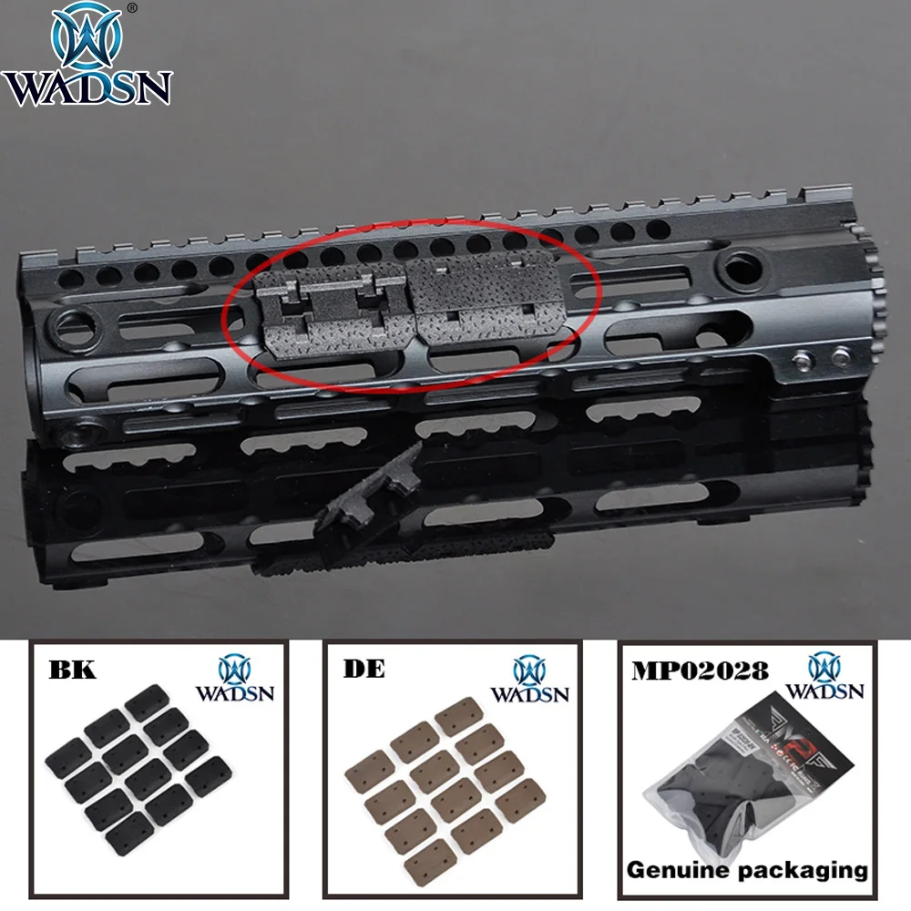 WADSN 12 шт./1 комплект чехлы для страйкбола с 2 направляющими M lok Handguard Weaver 20 мм крышка