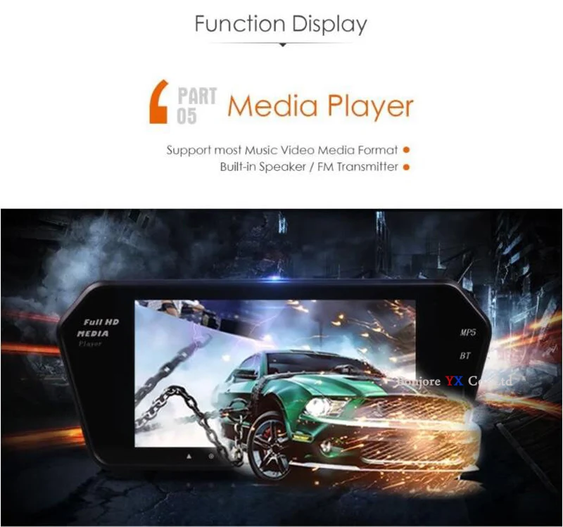 Koorinwoo HD 1024P автомобильное зеркало с монитором Экран для sony CCD с заднего вида автомобиля Camaera заднего света 7 дюймов медиа телефонными разговорами через Bluetooth телефон USB SD музыкальный плеер обратный Camaera парковки Системы на тонкопленочных транзисторах на тонкоплёночных транзисторах ЖК-дисплей Дисплей видео Вход Accossories