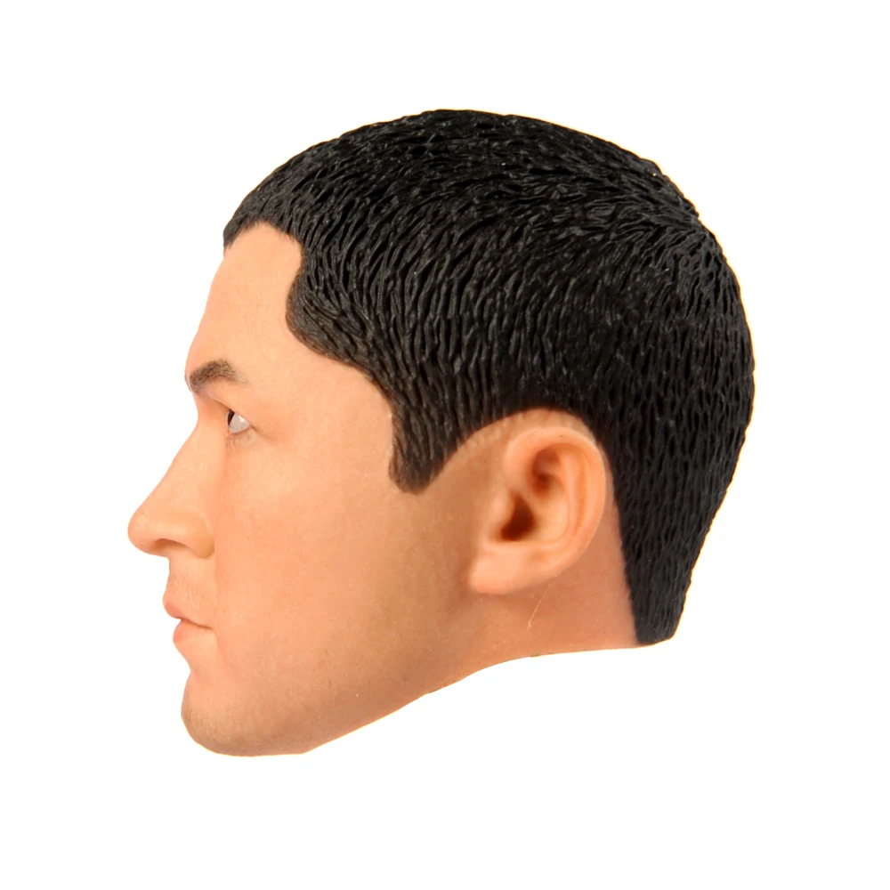 

1/6 Asian Men's Head Sculpture Tough Guy War Series A Sir Serene Version for 12 inch action figure