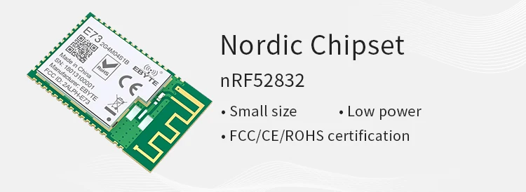 NRF52832, 2,4 GHz, RF, CDSENET E73-2G4M04S1B, SMD
