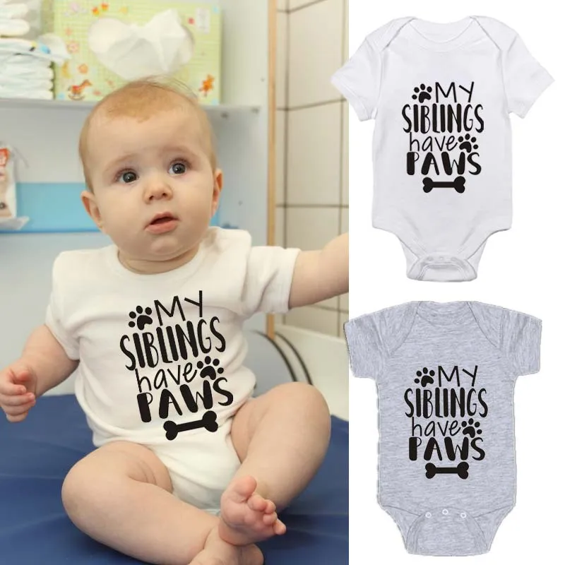 Распродажа Детские комбинезоны из 100% хлопка Одежда с короткими рукавами для