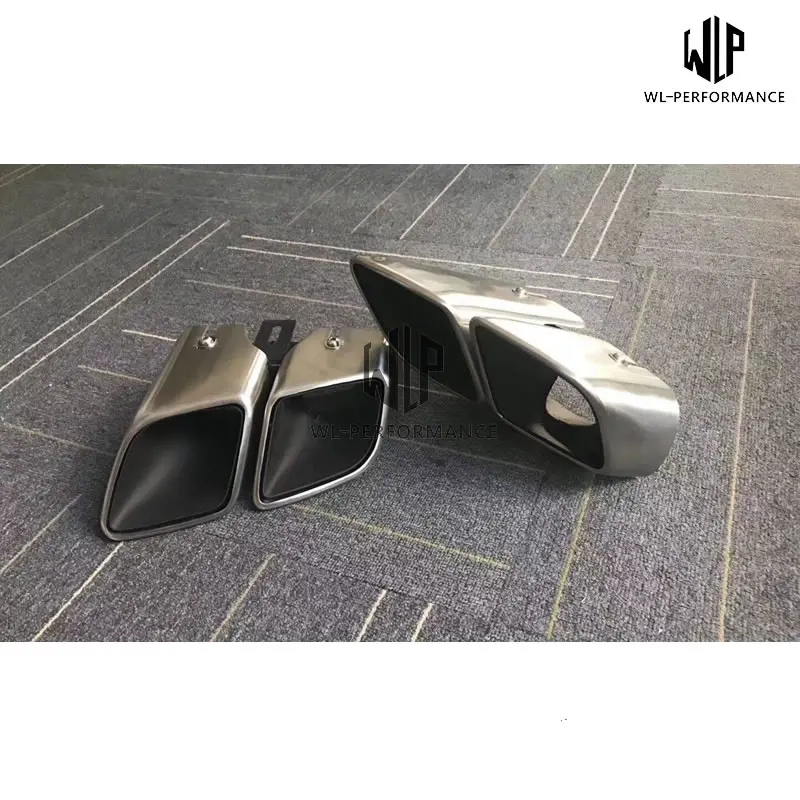 971 Stainless Steel Muffler Exhaust Pipes End Tips Exhaust tail throat For Porsche Panamera 970 4S Turbo GTS 17-18