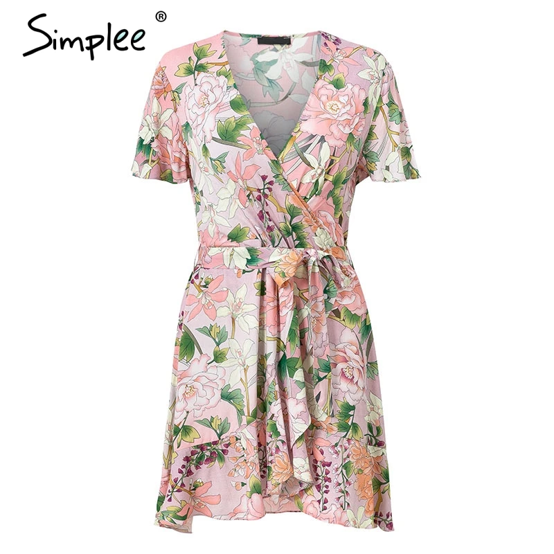 Женское летнее хлопковое короткое платье Simplee 2019 элегантный праздничный пляжный