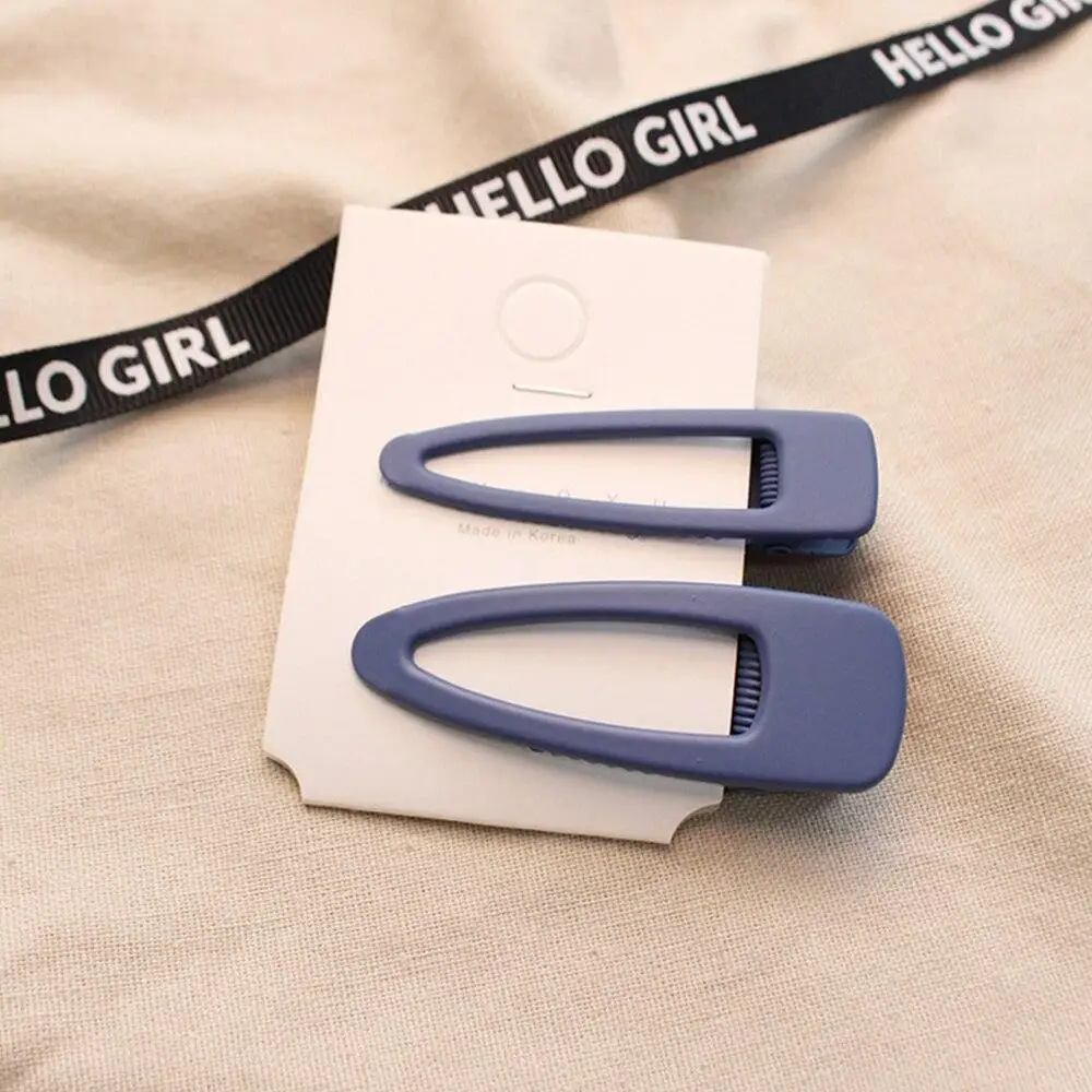 

2PCS/Set Girls Hair Clip Colorful Korean Scrub Texture Hairpin BB Hairpin Simple Side Clip Hairpin Hair Beauty Styling Tools