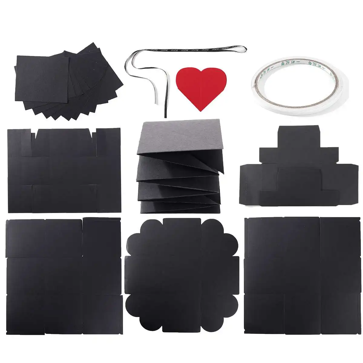 DIY Explosion Box Gift Handmade Memory Scrapbook Photo Album Surprise Love Paper Package Wedding Anniversary Birthday Gifts | Дом и сад