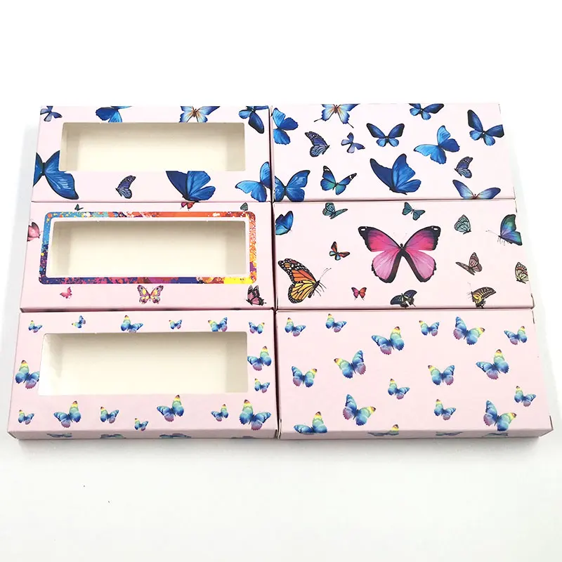 Новинка 50/100 шт. картонная бумажная упаковочная коробка для 25 мм длинных ресниц