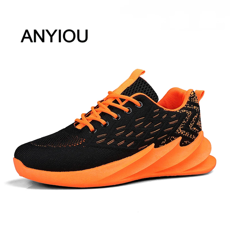 ANYIOU/2020 модная мужская повседневная обувь Уличная zapatillas hombre дышащая сетчатая