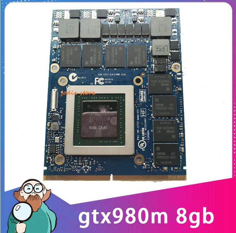 Оригинальная видеокарта GTX980M GTX 980M 8GB GDDR5 MXM N16E-GX-A1 для ноутбука Dell Alienware /HP /MSI/ Clevo |