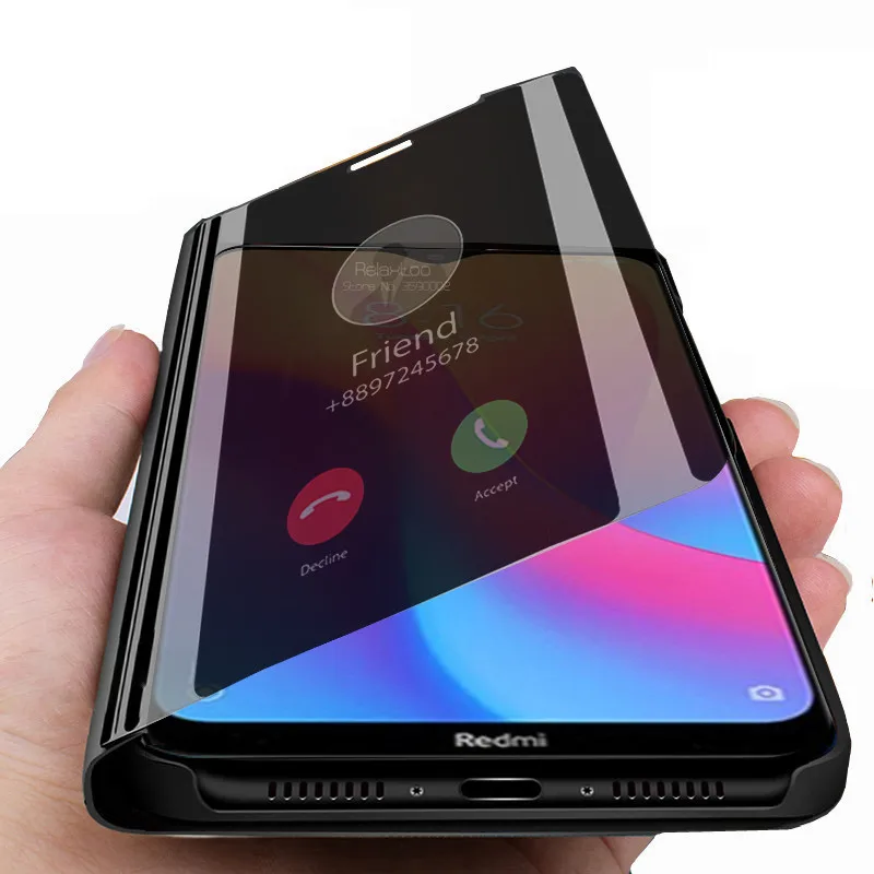 Умный зеркальный чехол Filip для xiaomi redmi 8a redmi8 телефона с подставкой xiomi xaomi note 8 pro t